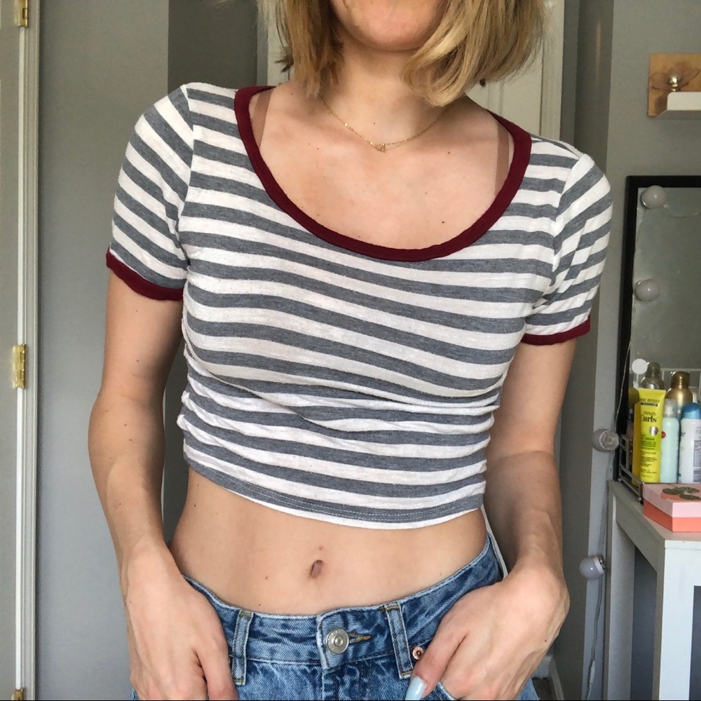 Striped baby tee